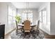 Elegant dining room with large windows, a round table, and upholstered chairs at 20188 Hampton Park Dr, Westfield, IN 46074