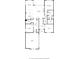Detailed floor plan showcasing the layout of the house including the kitchen, living room, and primary bedroom at 20188 Hampton Park Dr, Westfield, IN 46074