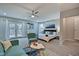 Main bedroom with French doors to deck at 2450 Carrollton Ave, Indianapolis, IN 46205