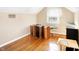 Bedroom with hardwood floors and window at 2934 S Irwin St, Indianapolis, IN 46203