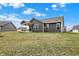 Landscaped backyard at 3844 Albert Ln, Bargersville, IN 46106