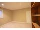 Carpeted basement room featuring recessed lighting, neutral paint, and a closet at 4232 Bunting Ln, Columbus, IN 47203