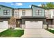 Modern two-story home with attached garage and balcony at 5870 Harbour Town Dr, Noblesville, IN 46062