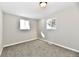 Bright bedroom with neutral walls and carpet at 6240 W Mills Rd, Indianapolis, IN 46221