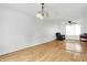 Bright dining room with hardwood floors and a chandelier at 7803 Opelika Ct, Indianapolis, IN 46217