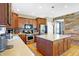 Modern kitchen with stainless steel appliances and an island at 8758 Carver Dr, Indianapolis, IN 46239