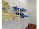 Spacious closet with white wire shelving is perfect for storage and organization at 11383 Sea Side Ct, Fishers, IN 46040