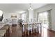 Elegant dining area seamlessly connects with the living room and kitchen at 11383 Sea Side Ct, Fishers, IN 46040