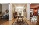 Grand foyer featuring hardwood floors, a decorative rug, and elegant furnishings at 1319 N New Jersey St, Indianapolis, IN 46202