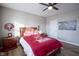 Spacious basement bedroom with a queen bed and dresser at 16395 La Paloma Ct, Noblesville, IN 46060