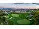 Aerial view of community clubhouse near golf course at sunset at 20035 Meadow Neck Rd, Westfield, IN 46074