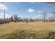 Expansive backyard offers lots of open green space and views of the surrounding neighborhood at 306 Vinewood N Dr, Brownsburg, IN 46112