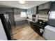 Gray kitchen with updated appliances at 3480 S Us Highway 31, Franklin, IN 46131