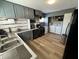 Modern kitchen with laundry in the same room at 3480 S Us Highway 31, Franklin, IN 46131