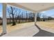 Covered patio with concrete floor and views of the backyard and trees at 5511 Sienna Ct, Brownsburg, IN 46112