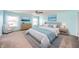 Serene bedroom with light blue walls and a comfortable bed at 6250 Bales Dr, Plainfield, IN 46168
