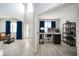 Home office with a desk, chair, and built-in shelving at 6250 Bales Dr, Plainfield, IN 46168