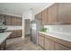 Kitchen with stainless steel refrigerator and ample pantry space at 6250 Bales Dr, Plainfield, IN 46168