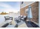 Cozy patio with seating area and fire pit at 6250 Bales Dr, Plainfield, IN 46168
