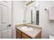 Clean bathroom with a vanity and a mirror at 7259 Registry Dr, Indianapolis, IN 46217