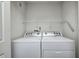 Laundry closet with washer and dryer at 7259 Registry Dr, Indianapolis, IN 46217