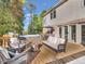 Large deck with hot tub, fire pit, and seating at 740 S County Road 775 W, Coatesville, IN 46121