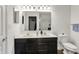 Bright bathroom featuring double sinks, modern fixtures, and a neutral color palette at 977 Capricorn Dr, Franklin, IN 46131