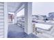 White brick front porch with view of the street at 1022 Villa Ave, Indianapolis, IN 46203