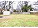 Large backyard with shed and wooden fence at 120 Hoss Rd, Indianapolis, IN 46217