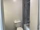 Simple bathroom with shower/tub combo at 1360 S Cherry St, Martinsville, IN 46151