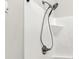 Clean shower with handheld shower head and white surround at 201 S Mckinley St, North Salem, IN 46165