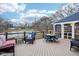 Spacious deck with pond views and screened porch at 635 Terrace Dr, Zionsville, IN 46077