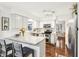 Updated kitchen featuring granite countertops and white cabinetry at 635 Terrace Dr, Zionsville, IN 46077