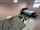 Finished basement with a bedroom and neutral color palette at 8836 Hornady Ct, Indianapolis, IN 46239