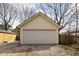Detached two-car garage with ample space and convenient access, perfect for storage and vehicles at 1102 N Newman St, Indianapolis, IN 46201