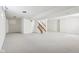 View of the spacious unfinished basement area with stairs and access door at 14928 Declaration Dr, Westfield, IN 46074