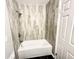 Updated bathroom with new tub and tile at 5619 Pappas Dr, Indianapolis, IN 46237