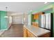 Kitchen with wood cabinets, stainless steel appliances and island at 6350 W Chelmsford Dr, McCordsville, IN 46055