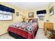 Quaint bedroom with a comfortable bed and lake-themed decor at 7018 Drum Dr, Nineveh, IN 46164