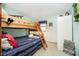 Bright bedroom with a bunk bed, playful decor, and plenty of storage at 7018 Drum Dr, Nineveh, IN 46164