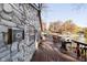 Spacious lakefront deck with grill, offering scenic views at 7018 Drum Dr, Nineveh, IN 46164