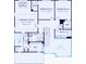 Second floor plan featuring owner's suite with walk in closet and two additional bedrooms at 7164 Firestone Rd, Whitestown, IN 46052