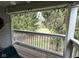 Charming balcony with string lights, perfect for enjoying the view and relaxing outdoors at 8104 Glenwillow Ln # 208, Indianapolis, IN 46278