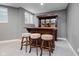 Finished basement with a built-in bar, perfect for entertaining at 10295 Summerlin Way, Fishers, IN 46037