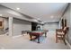 Finished basement featuring a pool table and exercise equipment at 10295 Summerlin Way, Fishers, IN 46037