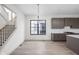 Kitchen dining area with a view of the staircase at 17333 Ackerson Blvd, Westfield, IN 46074