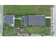Overhead view of house, detached garage, and backyard at 2015 Columbia Ave, Indianapolis, IN 46202