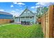 Large backyard with patio and detached garage at 2015 Columbia Ave, Indianapolis, IN 46202