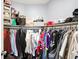 Well-organized closet with plenty of hanging and shelf space at 2015 Columbia Ave, Indianapolis, IN 46202