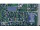 Aerial view showing home's location near schools and church at 2526 Pleasant W Way, Carmel, IN 46280